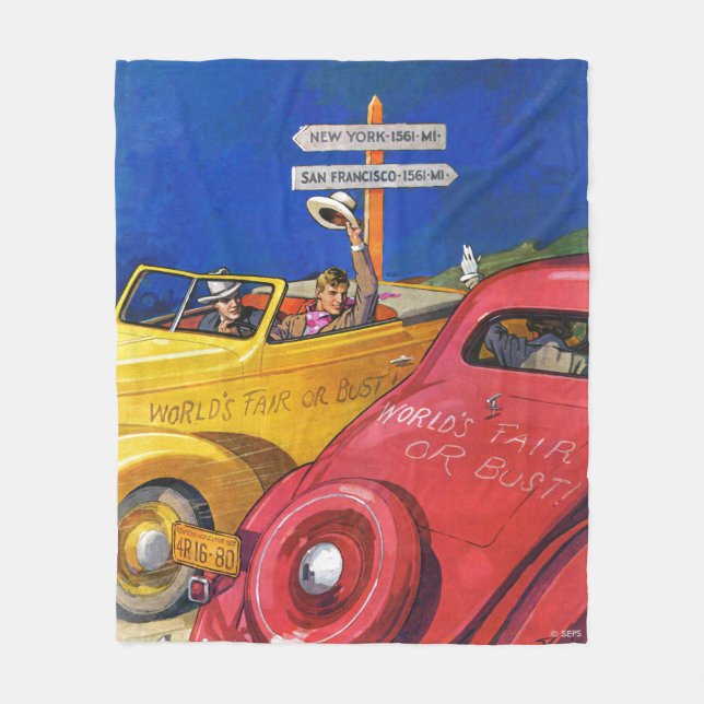 Weltausstellung oder Fehlschlag Fleecedecke (Vorderseite)