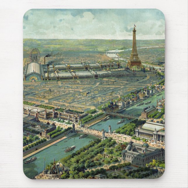 Weltausstellung Paris 1900 Frankreich Mousepad (Vorne)