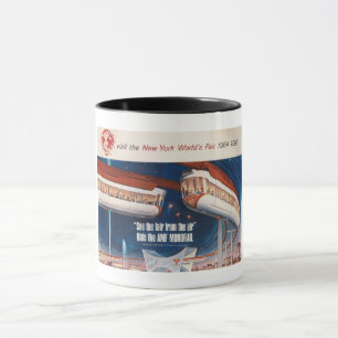 Weltausstellungs-Monorail, New York 1964 Vintage Tasse