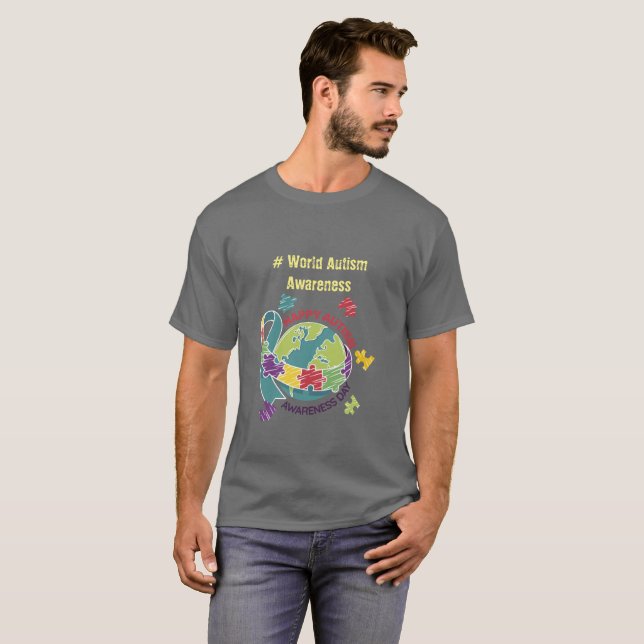 Weltautismus T-Shirt (Vorne ganz)