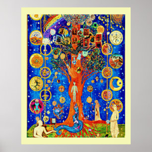 Weltbaum-Nacht Poster