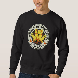 Weltbeherrschung Für Kätzchen Lustige Katzen Abzei Sweatshirt