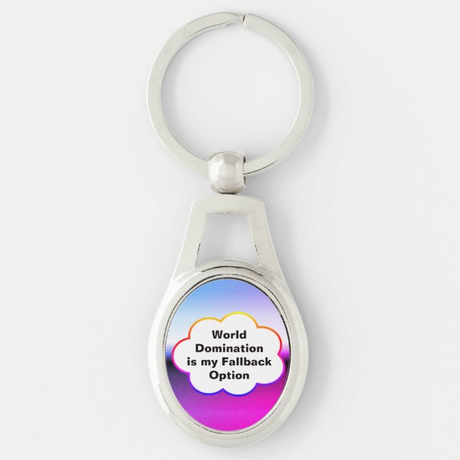 Weltbeherrschung Keychainv Schlüsselanhänger (Vorderseite)