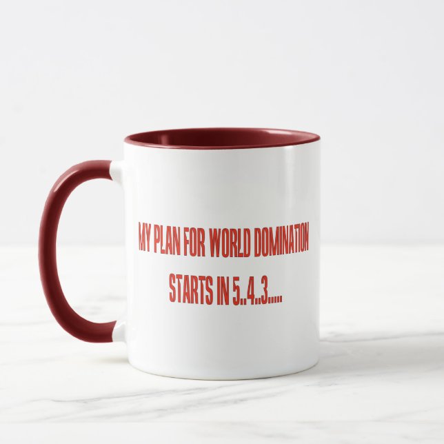 Weltbeherrschung Tasse (Links)