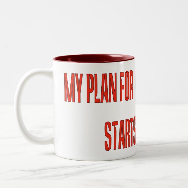 Weltbeherrschung Zweifarbige Tasse (Links)