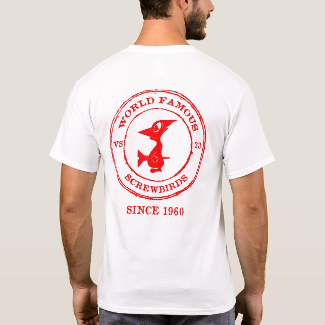 WELTBERÜHMTE BIRDS SEIT 1960 T-Shirt (Rückseite)