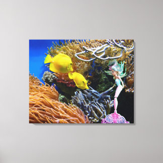 Weltberühmte Meerjungfrau. Leinwanddruck