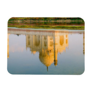 Weltberühmte Taj Mahal Tempelreflexion bei Magnet