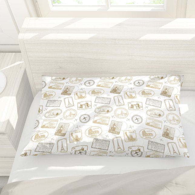 Weltberühmte World Sehenswürdigkeiten World Travel Kissenbezug (Von Creator hochgeladen)