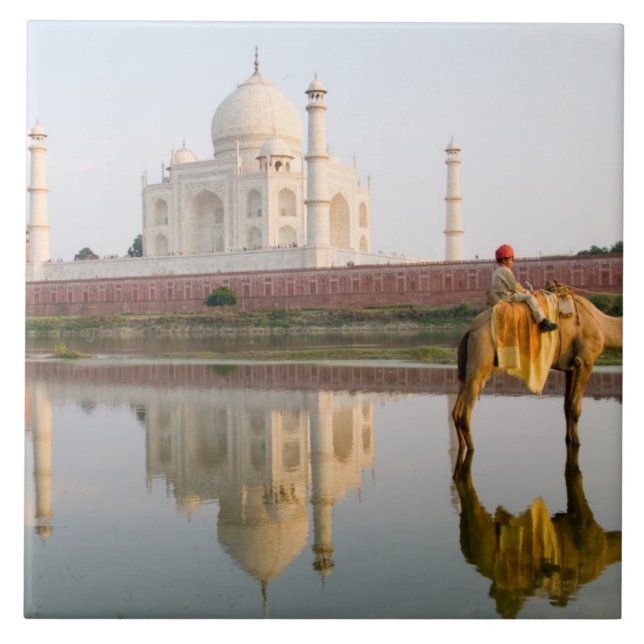 Weltberühmter Taj Mahal-Tempel-Grabstätte Fliese (Vorderseite)