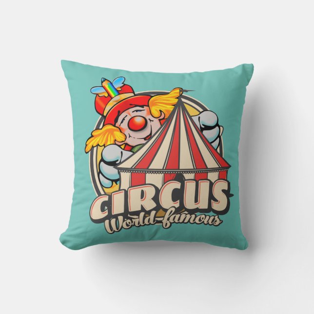 Weltberühmter Zirkus Kissen (Vorderseite)