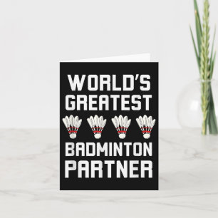 Weltbest Badminton Partner Cool Badminton P Karte
