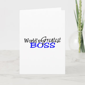 Weltbest Boss Black Blue Karte