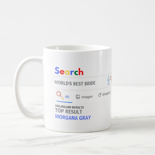 WELTBEST BRIDE Funny Top Search Results Kaffeetasse (Links)