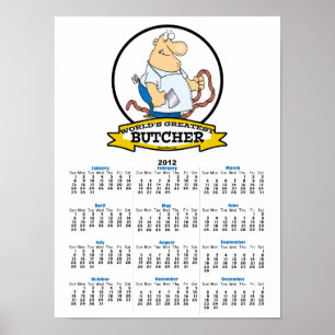 WELTBEST BUTCHER MEN CARTOON POSTER