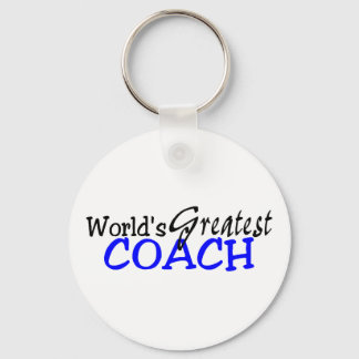 Weltbest Coach Blue Black Schlüsselanhänger