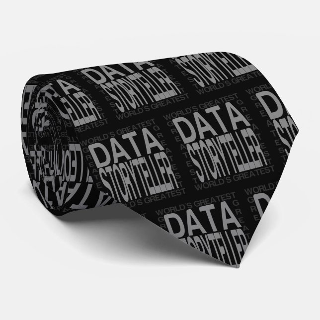 Weltbest Data Storyteller Neck Tie Krawatte (Gerollt)