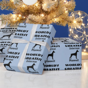 Weltbest Doberman Dog Wrapping Paper Geschenkpapier