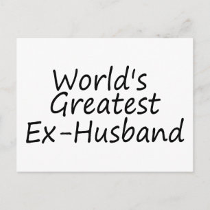 weltbest Ex-Husband Postkarte