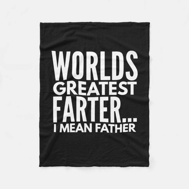 Weltbest Farter I Gemein Vater Fleecedecke (Vorderseite)