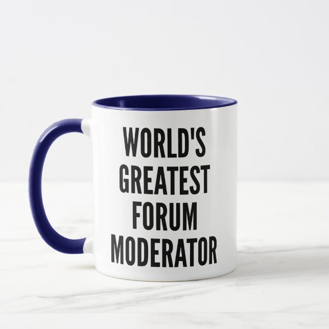 Weltbest Forum Moderator Tasse (Links)