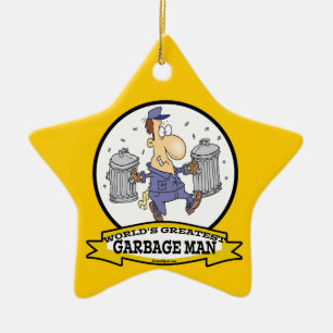 WELTBEST GARBAGE MAN CARTOON KERAMIK ORNAMENT