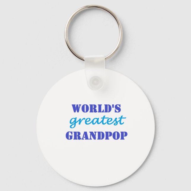 Weltbest Grandpop Schlüsselanhänger (Vorderseite)