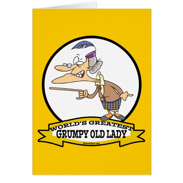 WELTBEST GRUMPY ALD LADY CARTOON (Vorne)