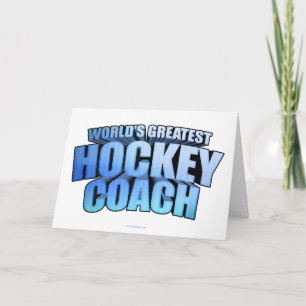Weltbest Hockey Coach Dankeskarte