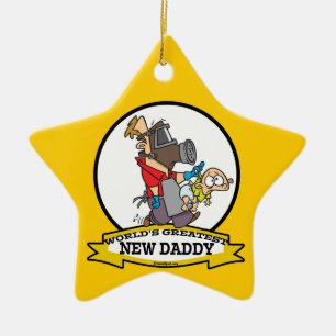 WELTBEST NEUER DADDY MEN CARTOON KERAMIK ORNAMENT