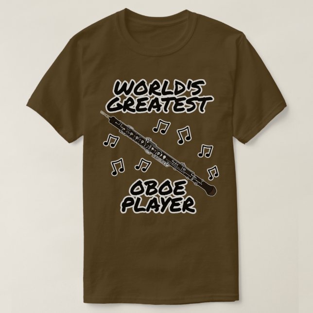 Weltbest Oboe Player Oboist Woodwind Musici T-Shirt (Design vorne)