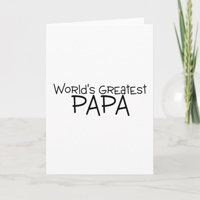 Weltbest Papa Karte (Vorderseite)
