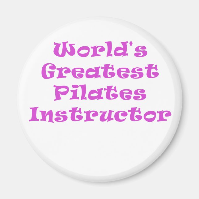 Weltbest Pilates Instructor Magnet (Vorne)