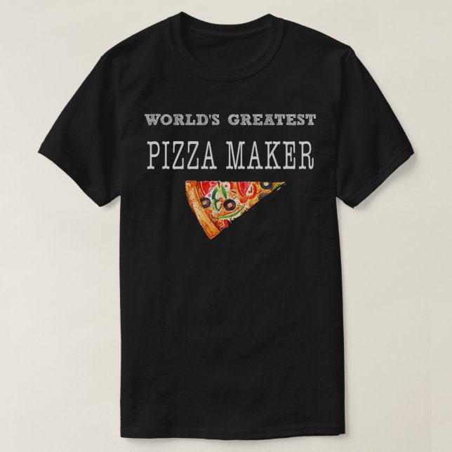 Weltbest Pizza Maker Best Pizza Baker Gif T-Shirt (Design vorne)