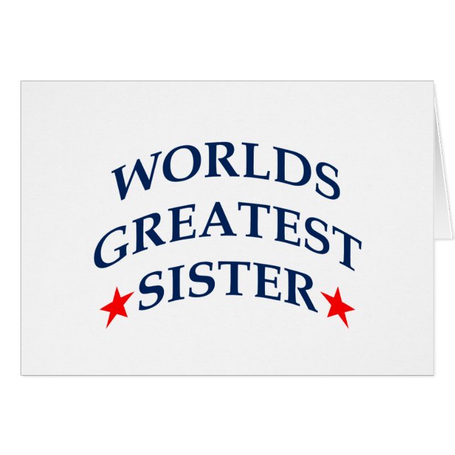 Weltbest Sister (Vorderseite (Horizontal))
