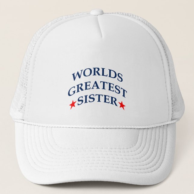 Weltbest Sister Truckerkappe (Vorderseite)