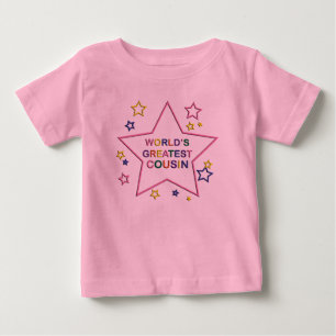 Weltbest Star Cousin Rosa Säugling T - Shirt