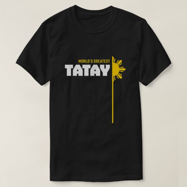 Weltbest Tatay TShirt Filipino (Design vorne)