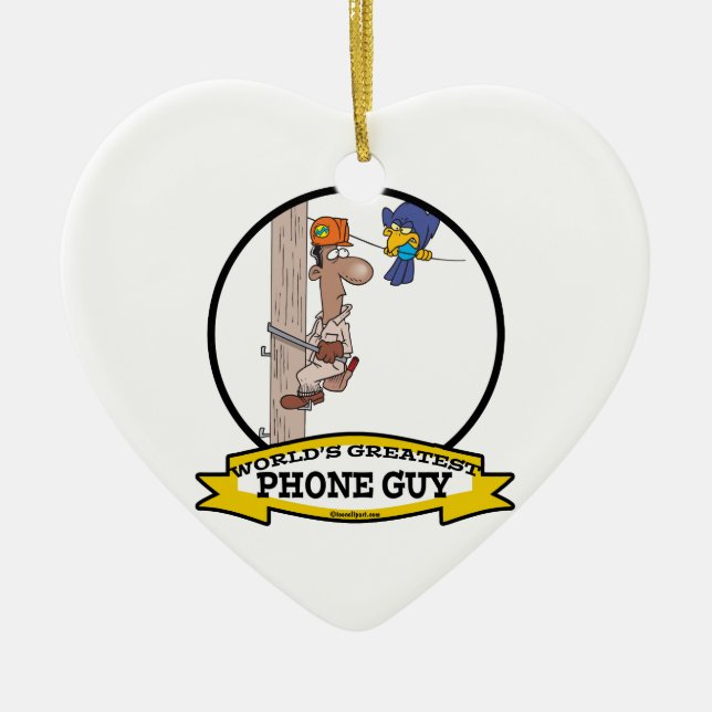 WELTBEST TELEFON TYP MEN CARTOON KERAMIKORNAMENT (Vorne)