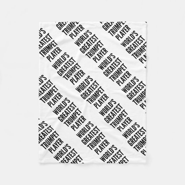 Weltbest Trumpet Player Fleecedecke (Vorderseite)