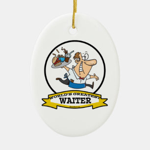 WELTBEST WAITER II MEN CARTOON KERAMIKORNAMENT