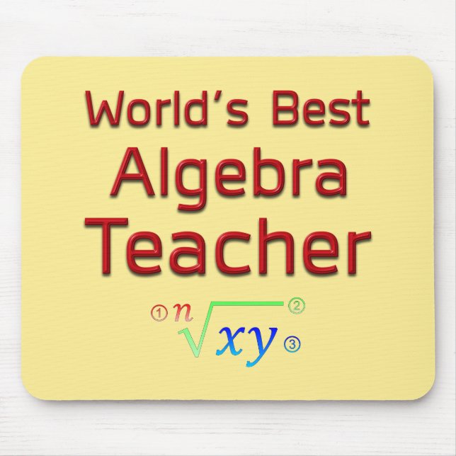 Weltbeste Algebra-Lehrerin mit Formel Mousepad (Vorne)