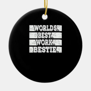 Weltbeste Arbeit - emotionale Unterstützung für Mi Keramik Ornament