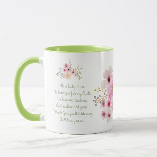 Weltbeste AUNTIE-TASSE POEM, Personalisiert Tasse (Links)