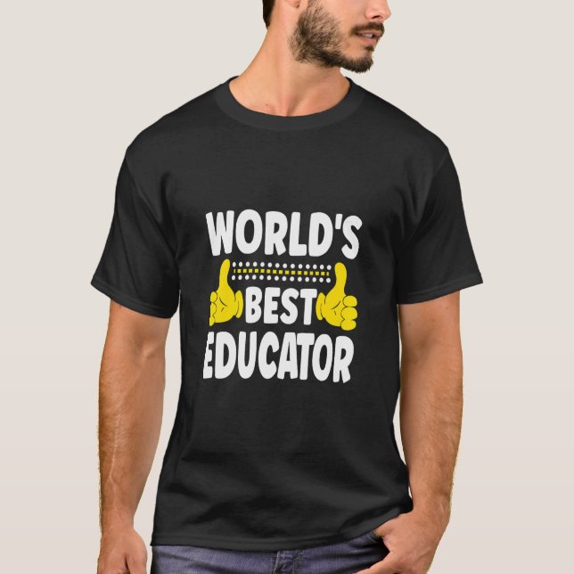Weltbeste Ausbildung zum Beruf des Erziehers T-Shirt (Vorderseite)