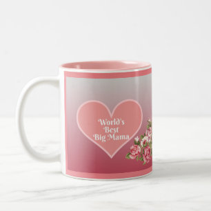 Weltbeste Big-Mama-Kaffee-Tasse Zweifarbige Tasse