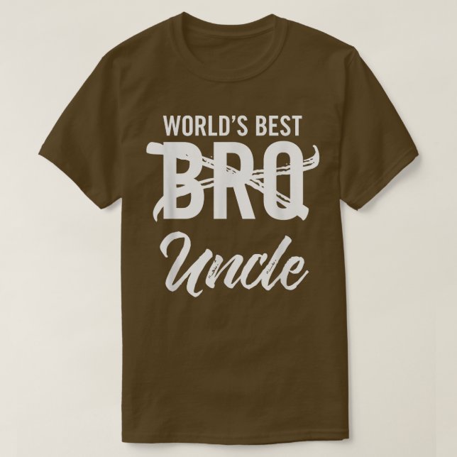 Weltbeste Bro Onkel Baby Ankündigung Funny Bro T-Shirt (Design vorne)