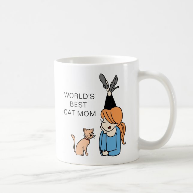 Weltbeste Cat-Mama-Kaffeekoffe-Tasse Kaffeetasse (Rechts)