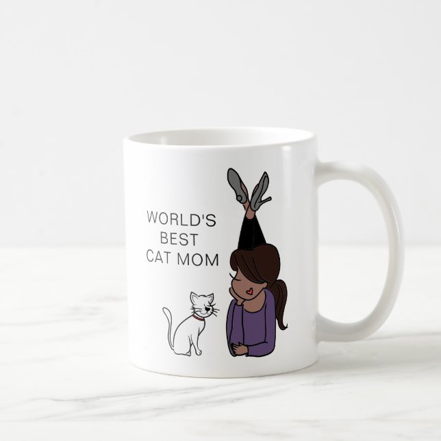 Weltbeste Cat-Mama-Kaffeekoffe-Tasse Kaffeetasse (Rechts)