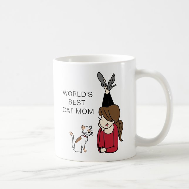 Weltbeste Cat-Mama-Kaffeekoffe-Tasse Kaffeetasse (Rechts)